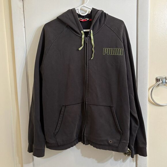 Other - Men's Puma Full Zip-Up Logo Hoodie XL Black